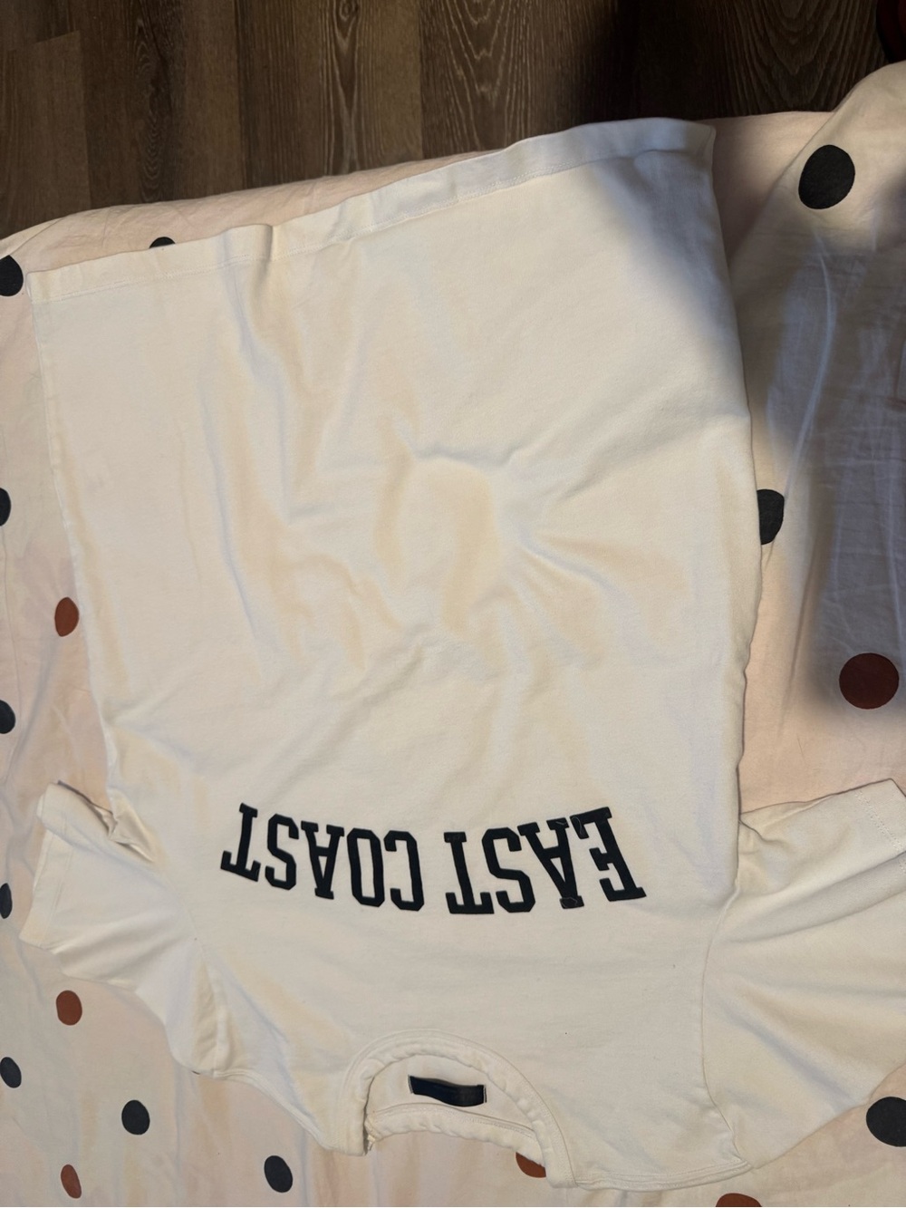 OAK + FORT White Kids Tee with Black Text
